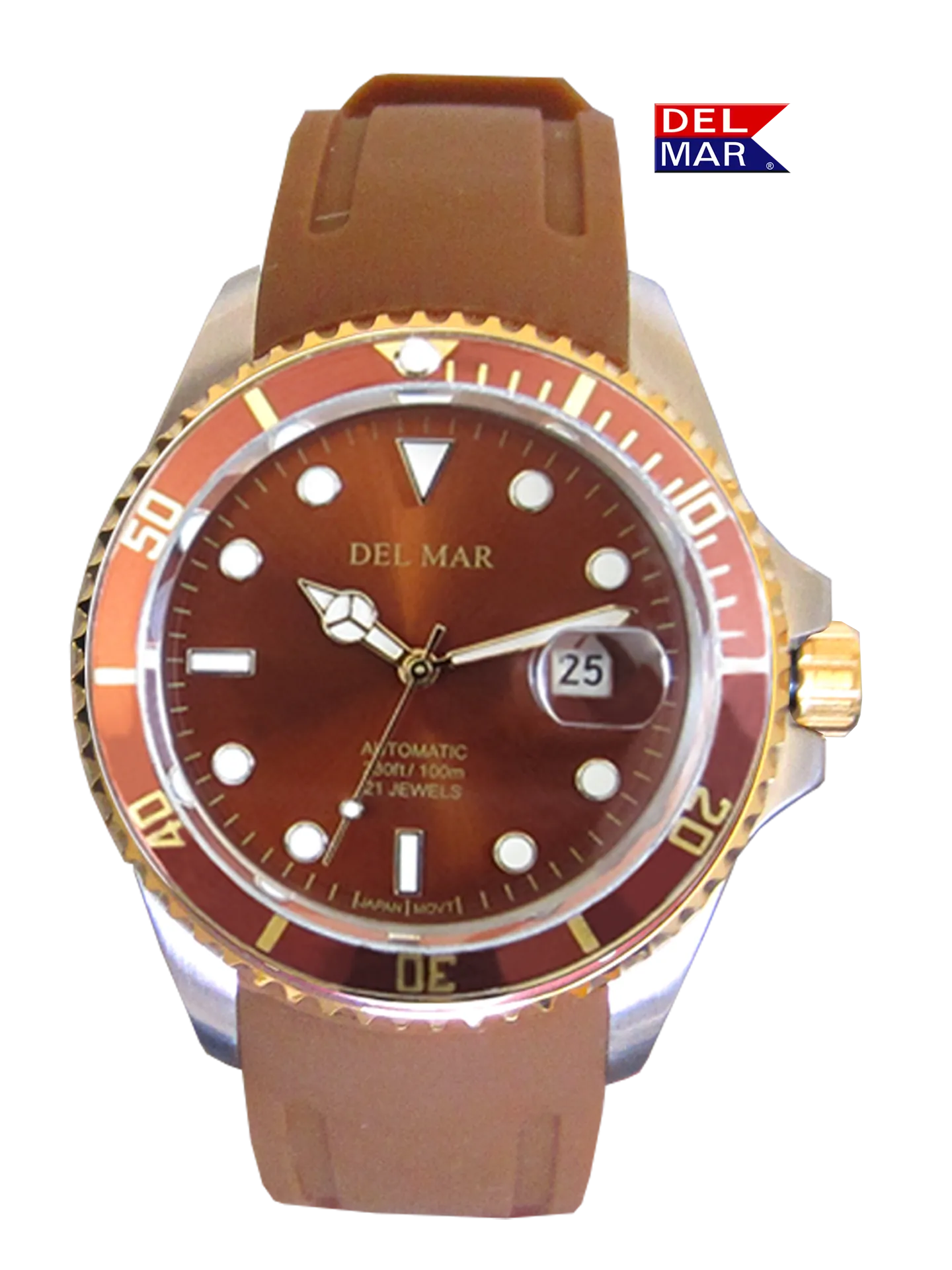 Men's Automatic Watch Bronze Dial & Brown Strap #50410