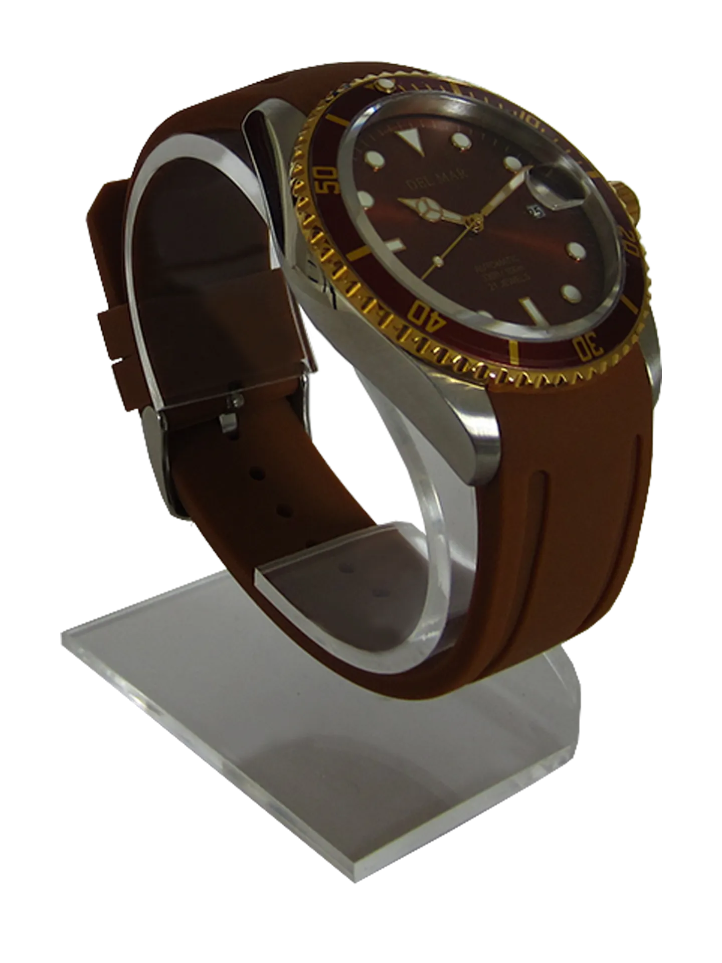 Men's Automatic Watch Bronze Dial & Brown Strap #50410