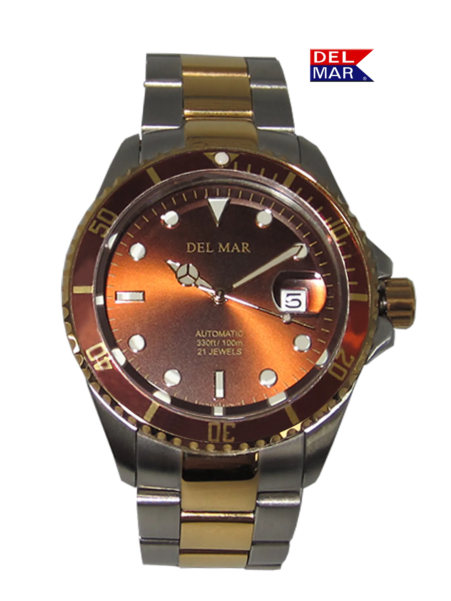 Men's Automatic Watch Two-Tone Bronze Dial #50389