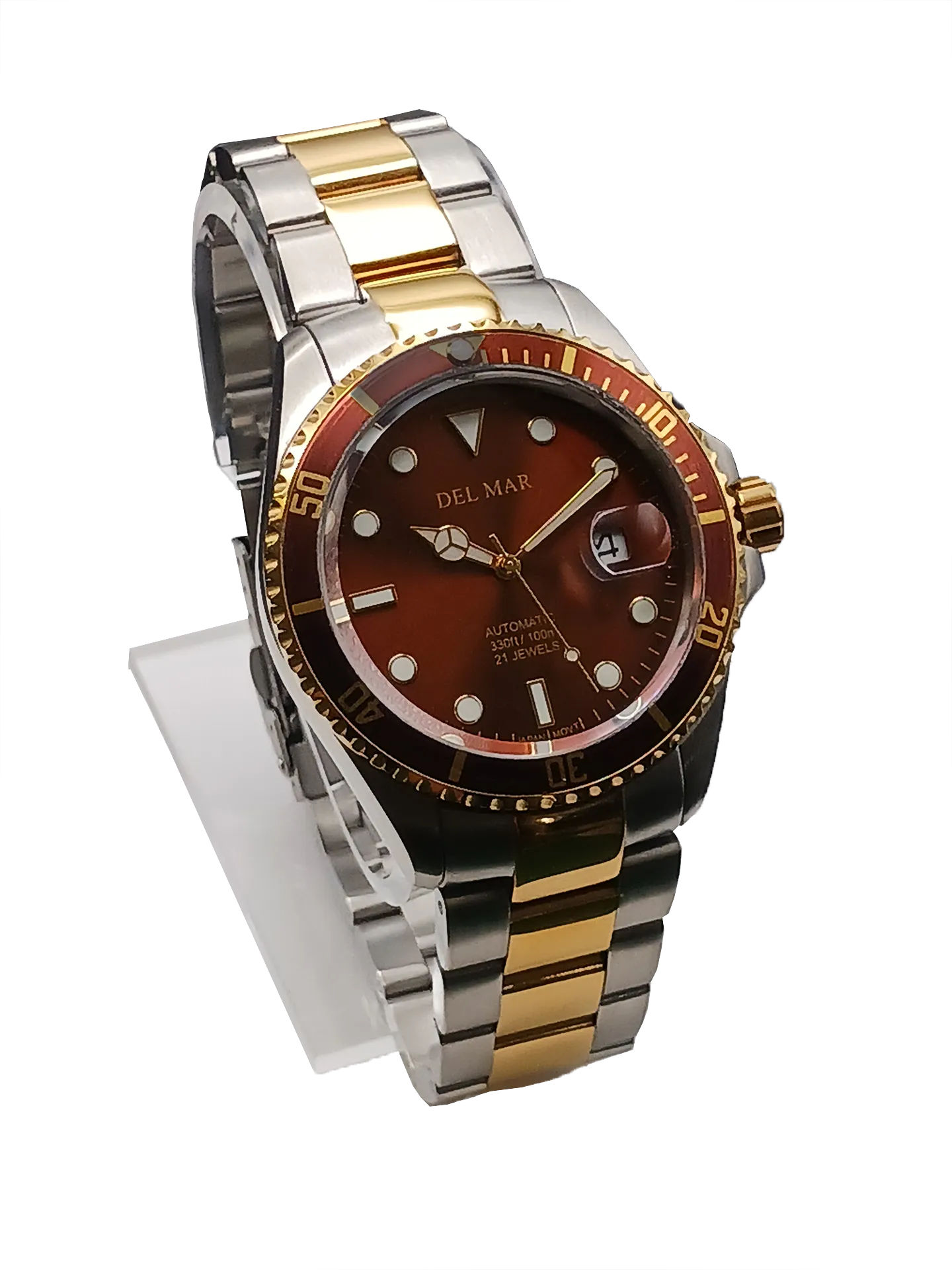 Men's Automatic Watch Two-Tone Bronze Dial #50389