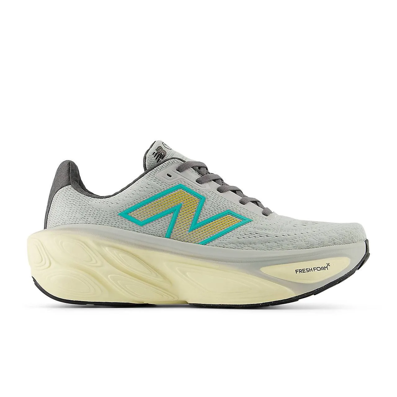 New Balance Fresh Foam More v5 (Mens) - Brighton Grey with Calcium and Cyber Jade