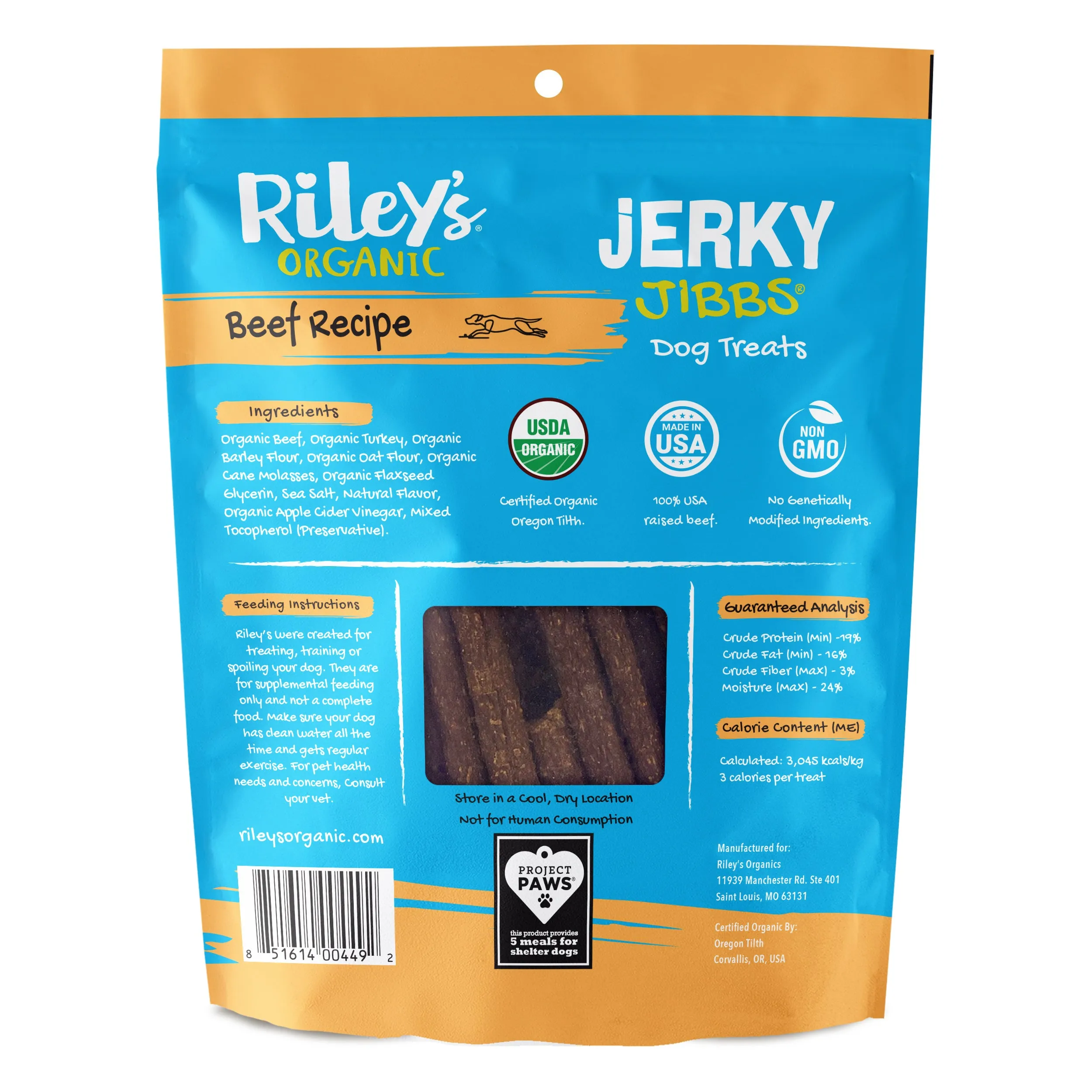 Organic Beef Jerky Rolls (5oz)