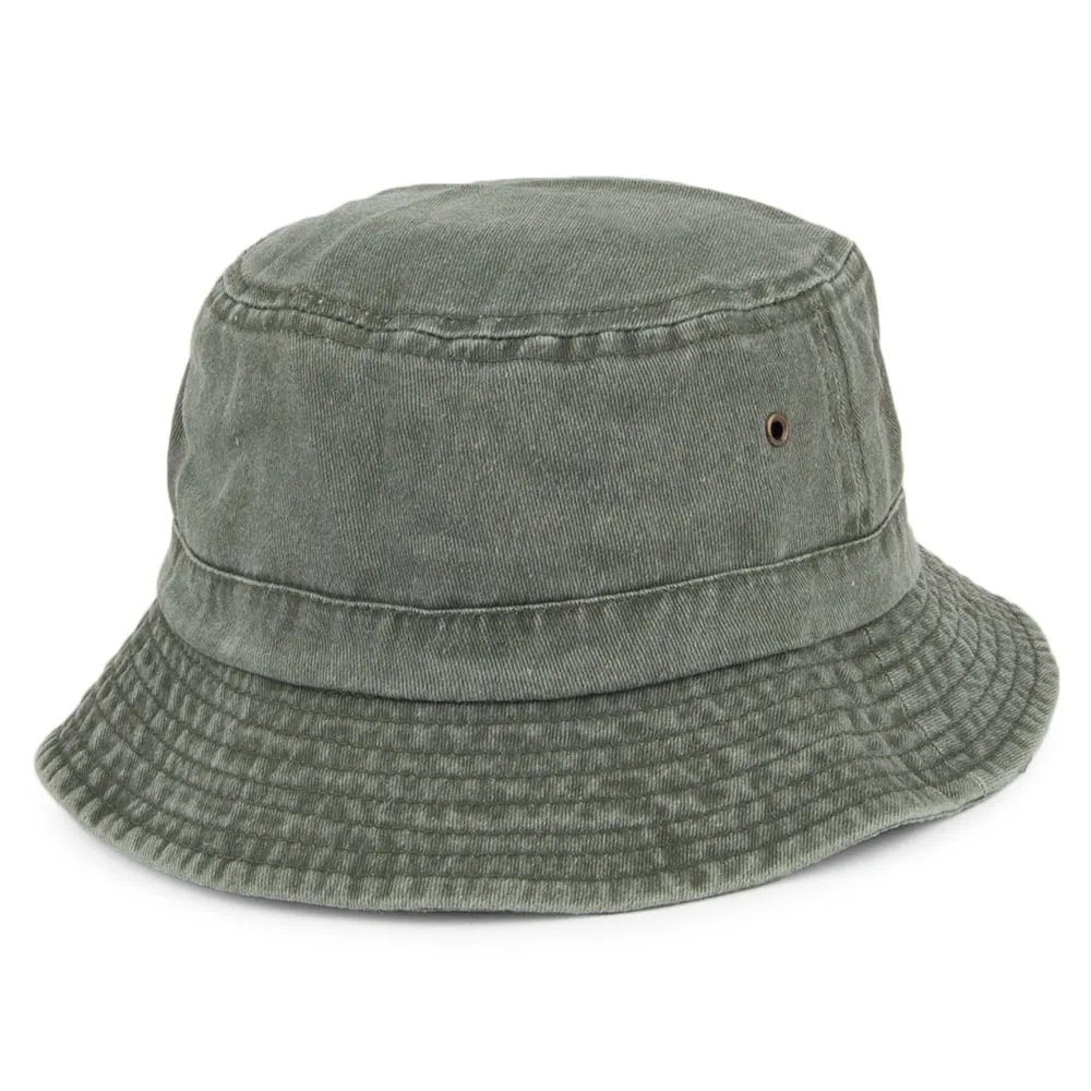 Packable Cotton Bucket Hat - Olive - Wholesale Pack