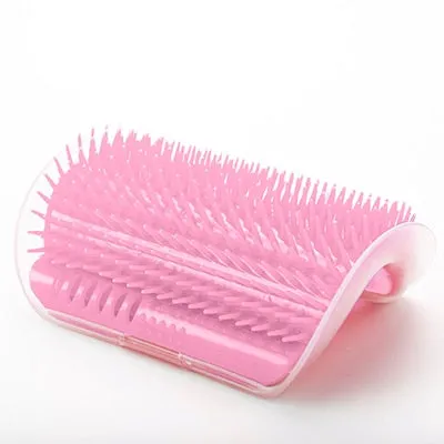 Pet cat Self Groomer Grooming Tool Hair Removal Brush Comb for Dogs Cats Hair Shedding Trimming Cat Massage Device with catnip