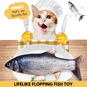 Realistic Cat Kicker Fish Toy