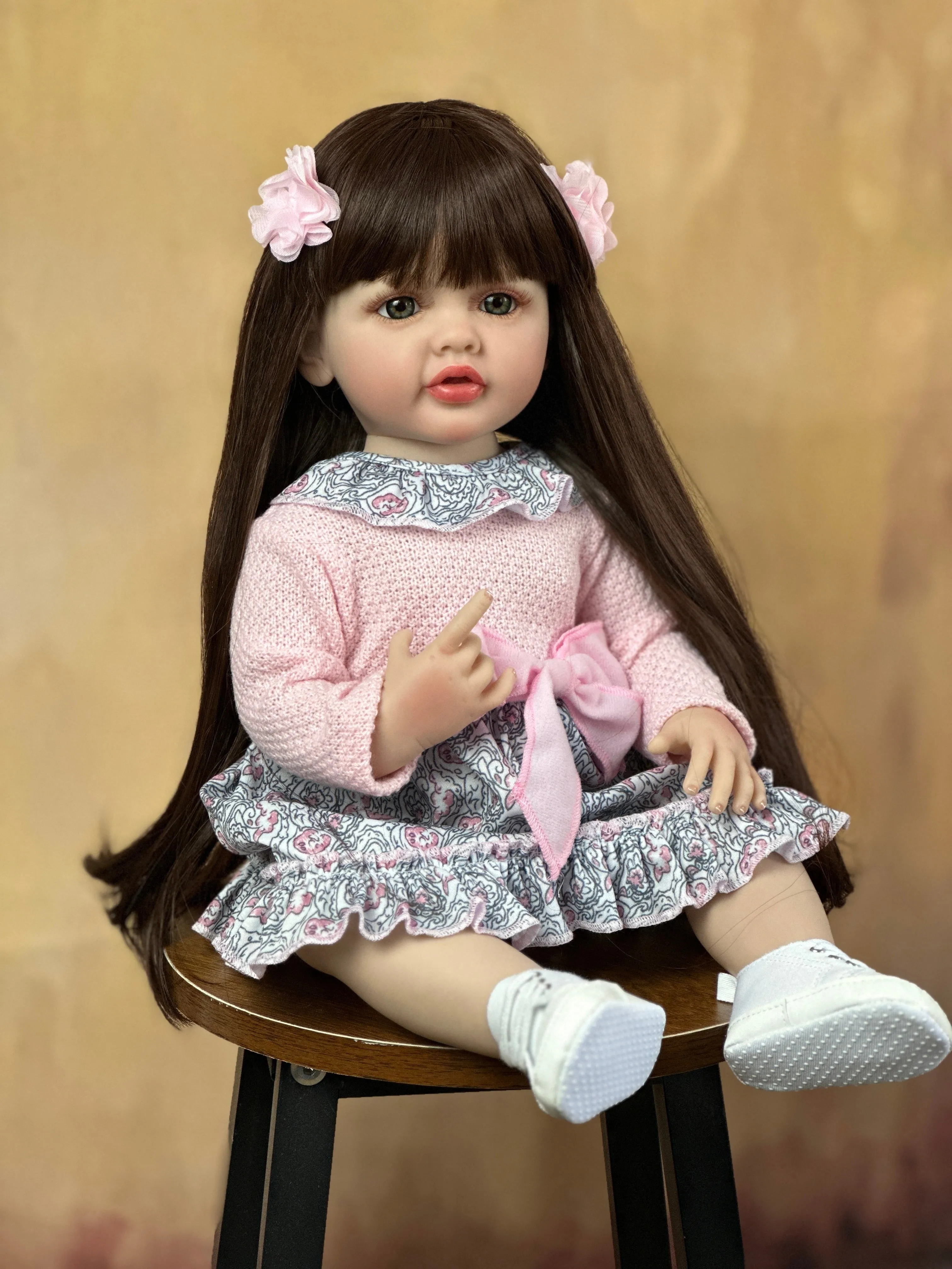 Realistic Full Silicone Reborn Toy Doll