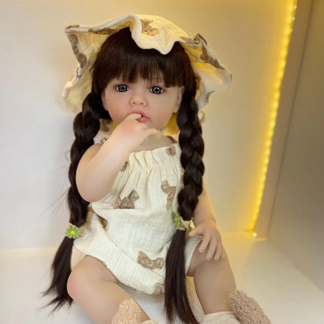 Realistic Full Silicone Reborn Toy Doll