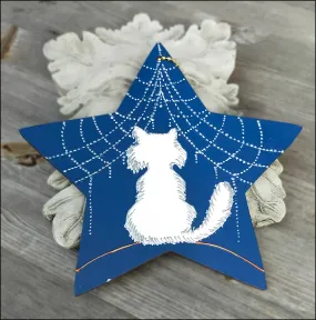 Star Cat Christmas Bauble Wall Hanging