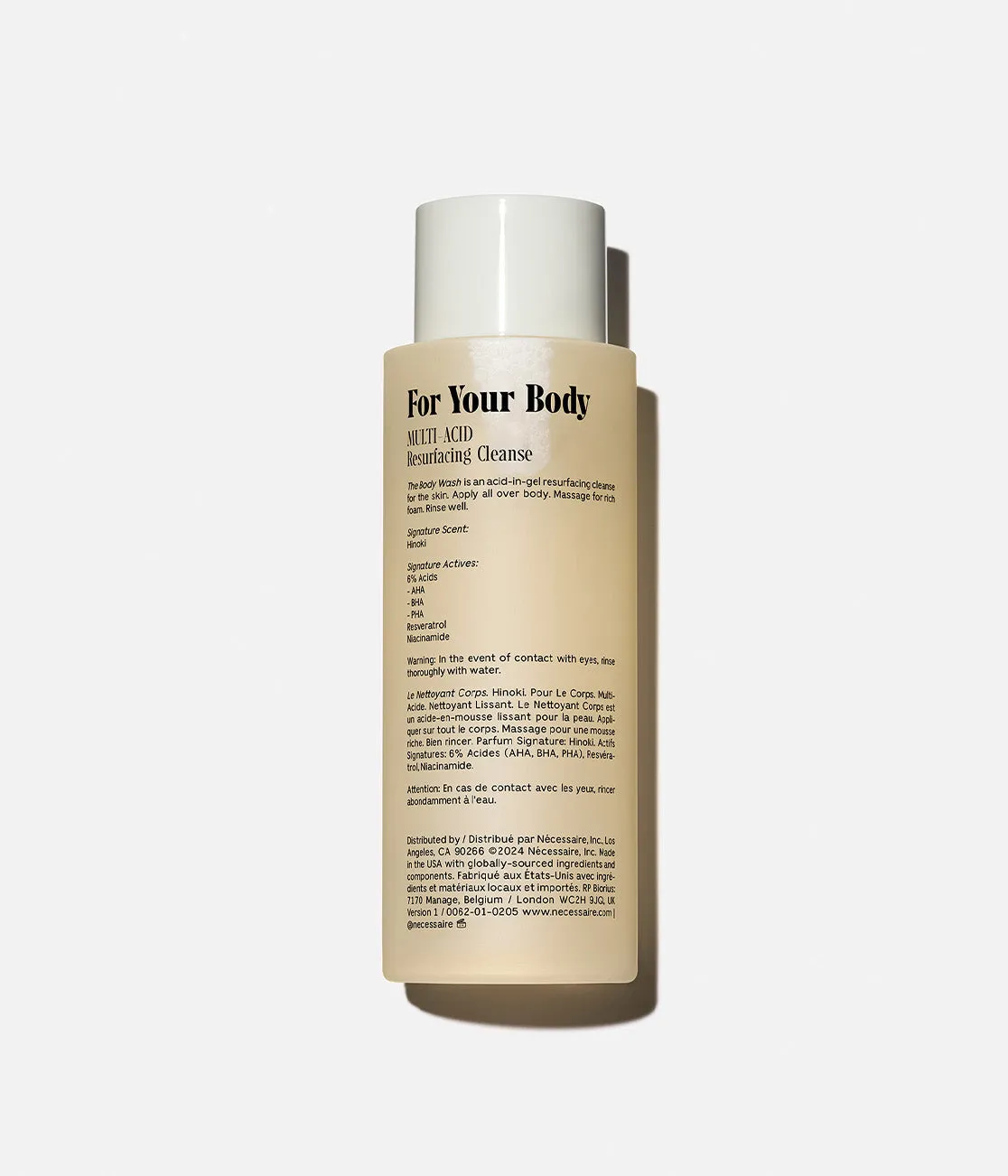 The Body Wash | 6% AHA/BHA/PHA | Hinoki