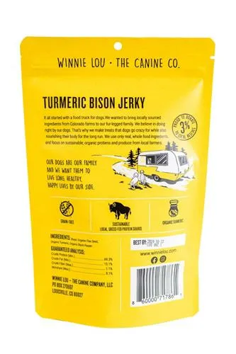 Turmeric Bison Jerky Treats