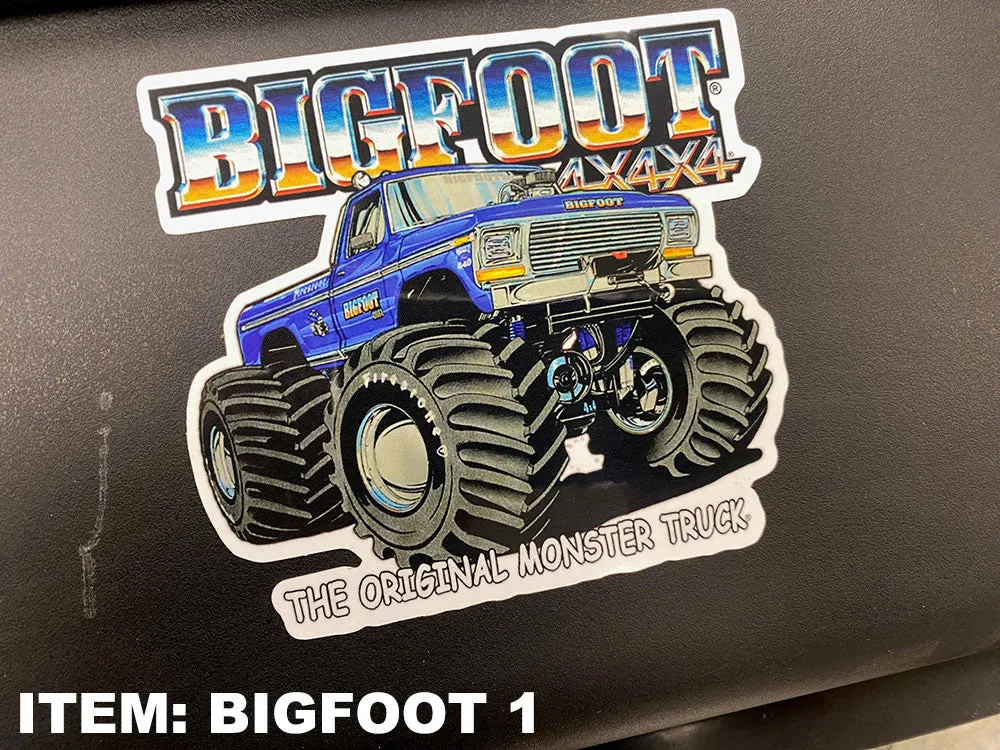 Various BIGFOOT Stickers