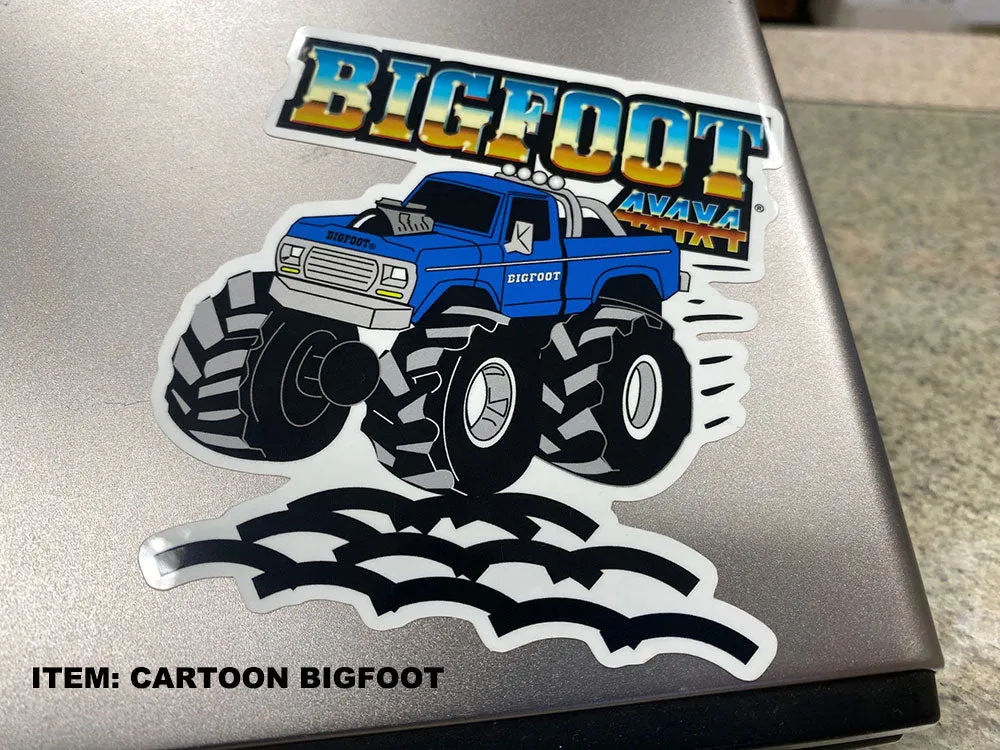 Various BIGFOOT Stickers