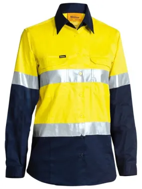 WOMEN'S TAPED HI VIS COOL LIGHTWEIGHT DRILL SHIRT BL6896