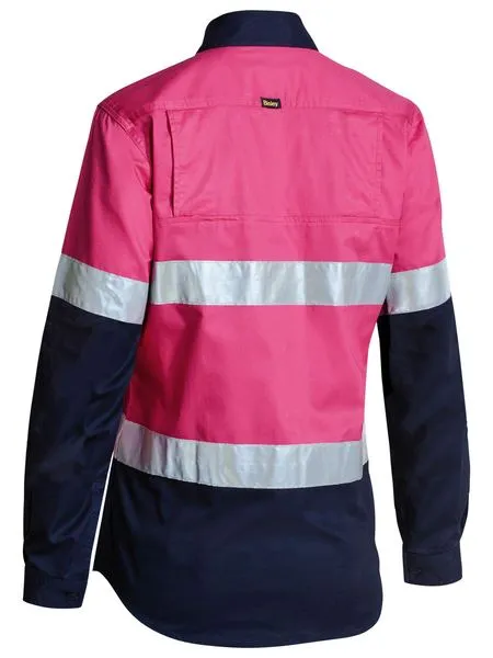 WOMEN'S TAPED HI VIS COOL LIGHTWEIGHT DRILL SHIRT BL6896