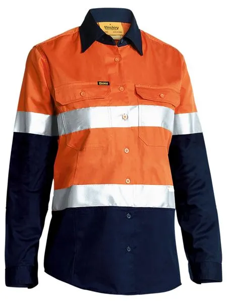 WOMEN'S TAPED HI VIS COOL LIGHTWEIGHT DRILL SHIRT BL6896