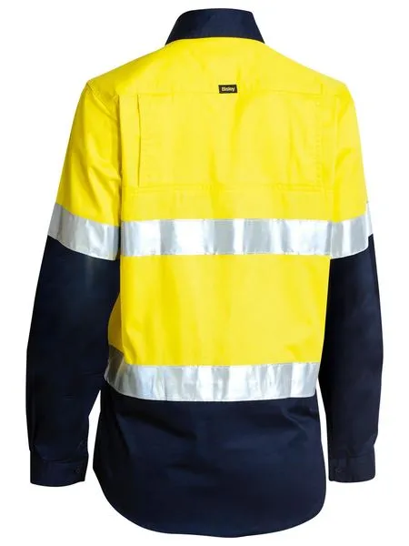 WOMEN'S TAPED HI VIS COOL LIGHTWEIGHT DRILL SHIRT BL6896